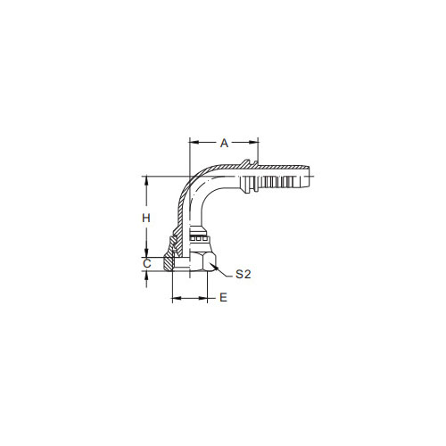 20191-90°Metrische vrouwelijke multiseal